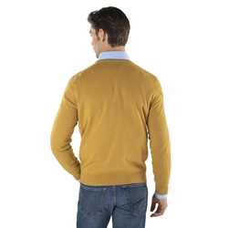 Basic sweater, yellow, size xxl