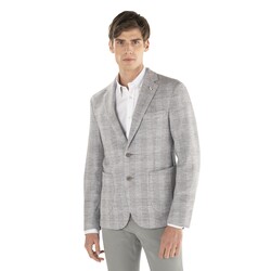 Check blazer, grey, size 46