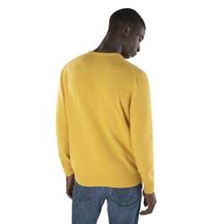 Basic eco-cashmere sweater, yellow, size s