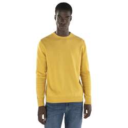 Basic eco-cashmere sweater, yellow, size m