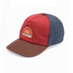 Baseball cap with patch, brown, size 57