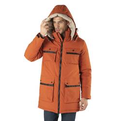 Arctic jacket with pockets, orange, size xl