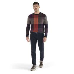 Check jacquard sweater, blue, size l