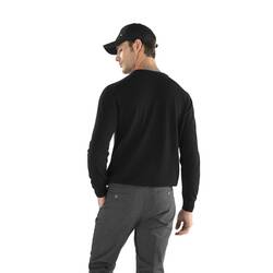 Basic cashmere sweater, black, size xl