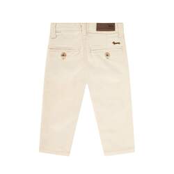 Baby cord trousers with slanted pockets, ecrÃ¹, size 36m