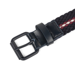 30 mm elastic braided belt, blue, size l
