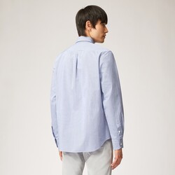 Check shirt with contrasting inserts