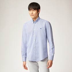 Check shirt with contrasting inserts