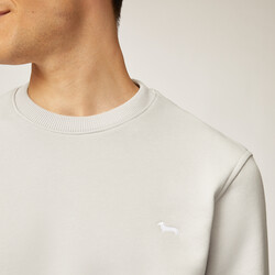 Crew-neck cotton sweatshirt, Grey, size S