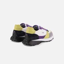 Sneakers in a combination of materials, Red, size 36