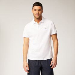 Cotton polo shirt, White, size S