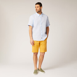 Half-sleeved linen shirt, Light blue, size S
