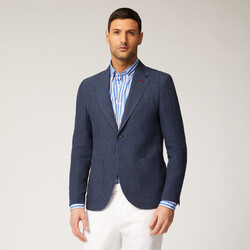 Linen blazer, Blue, size 46