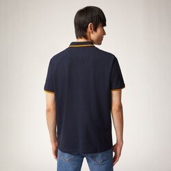 Polo shirt with logo print, Navy blue, size S
