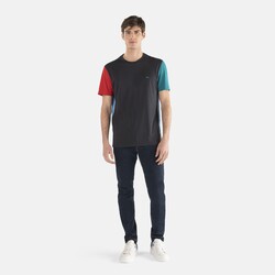 Cotton T-shirt with contrasting details