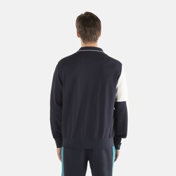 Full-zip sweatshirt with athleisure logo