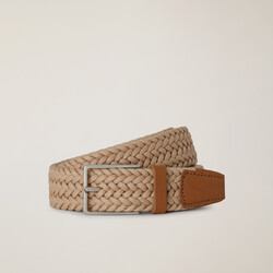 Single-colour woven belt, Beige, size 48