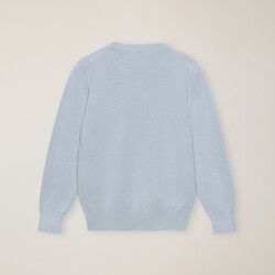 Crew-neck pullover with embroidered dachshund, Capri, size 4Y