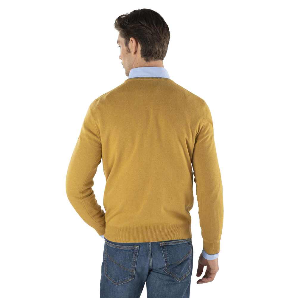 Basic sweater, yellow, size m