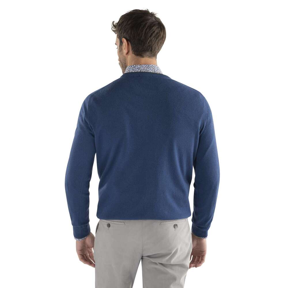 Basic sweater, blue, size xxl