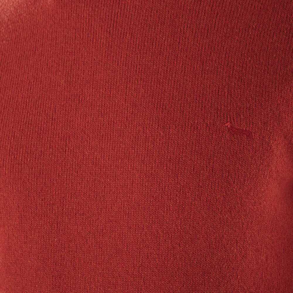 Basic eco-cashmere sweater, orange, size m