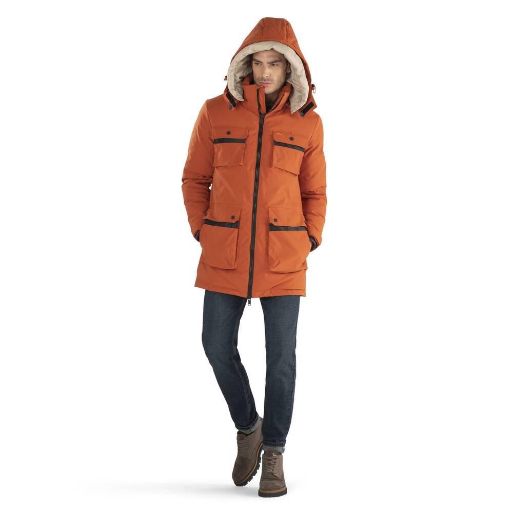 Arctic jacket with pockets, orange, size l