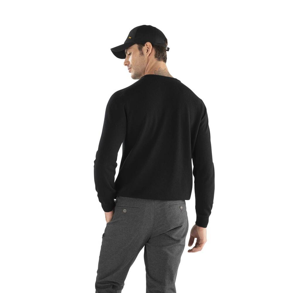 Basic cashmere sweater, black, size m