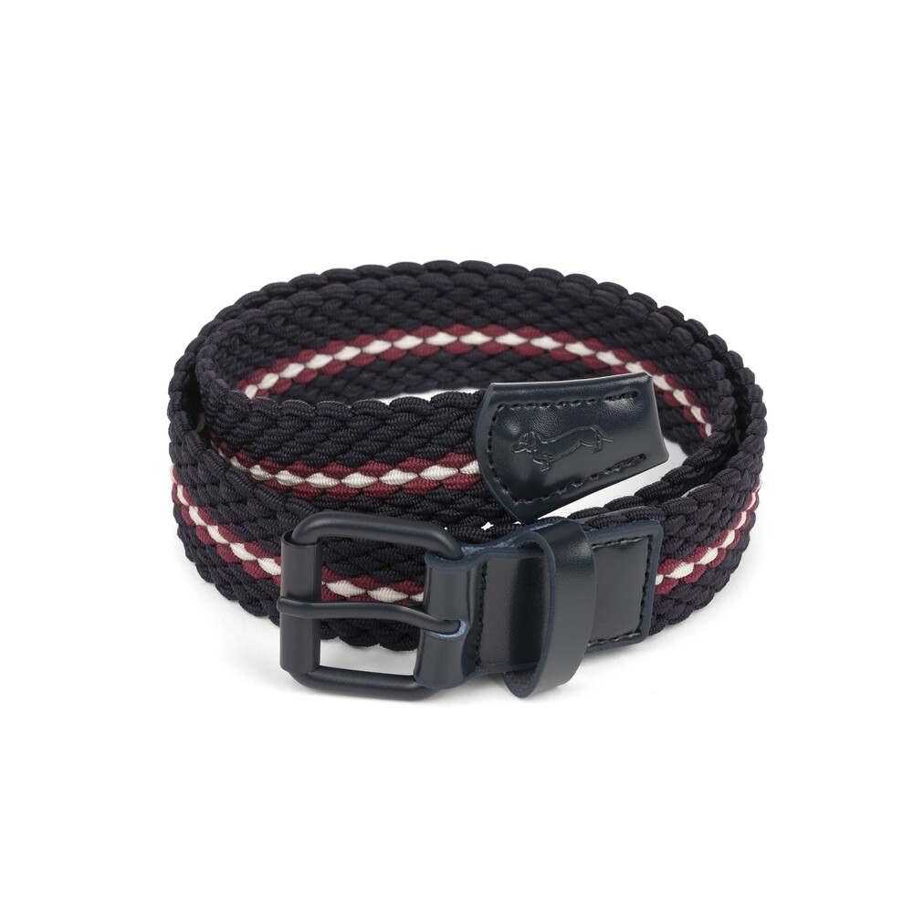 30 mm elastic braided belt, blue, size xs
