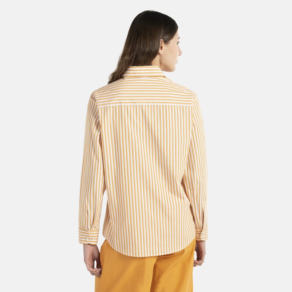 Prisma sporting club striped cotton shirt, Orange, size 36, 543752005 |  Harmont & Blaine