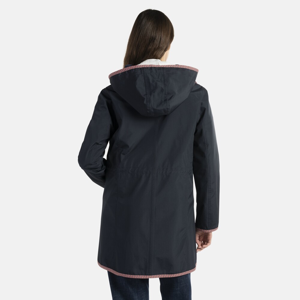 Sporting club parka with removable hood, Navy blue, size 38