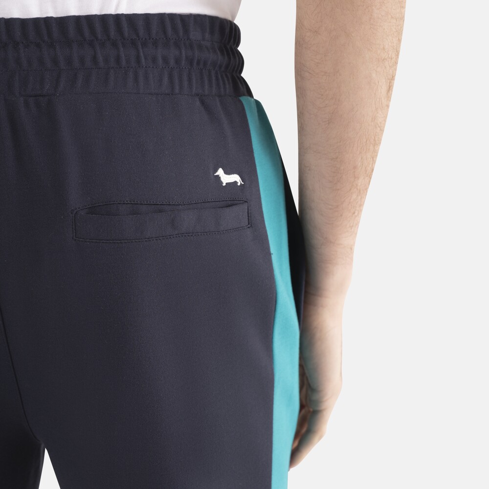 Athleisure trousers with contrasting details