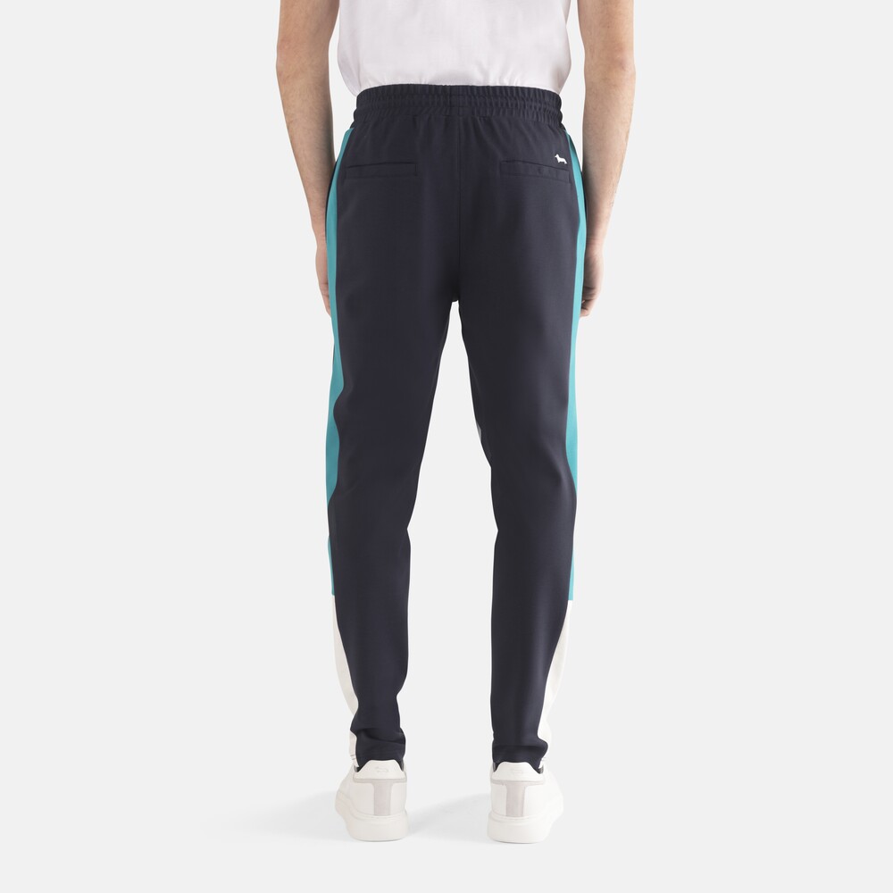 Athleisure trousers with contrasting details