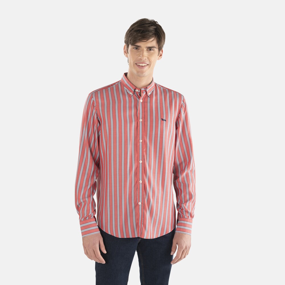 Camisa a rayas con contrastes internos, 543837006 | Harmont & Blaine