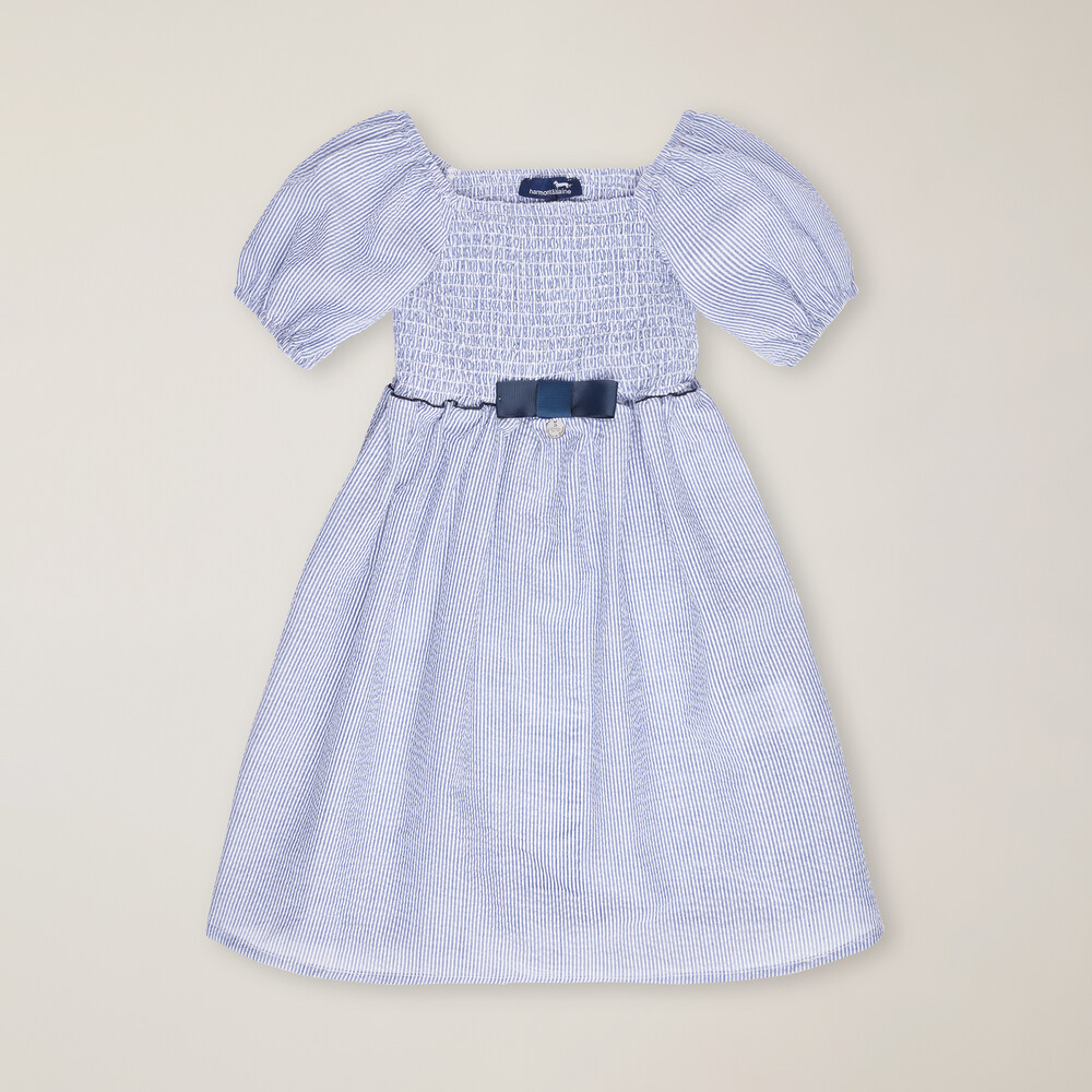 Cotton flared dress, Light blue, size 2Y