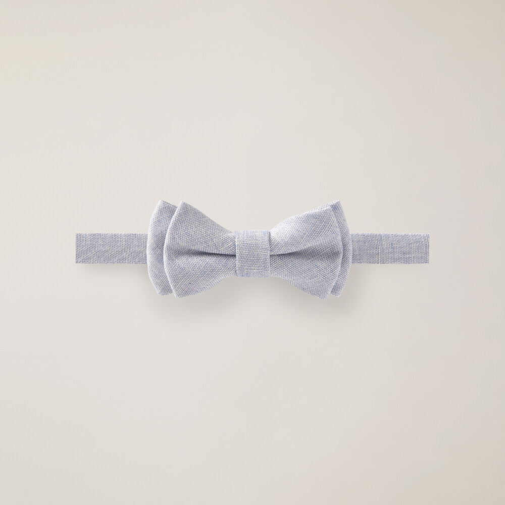 Linen blend bow tie, Capri, size UNI