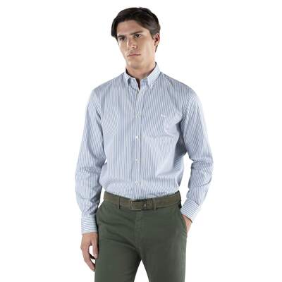 Harmont & Blaine - Striped organic cotton shirt
