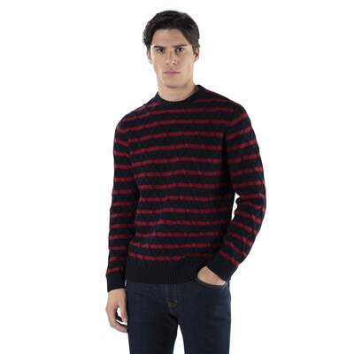 Harmont & Blaine - Striped diamond-stitched sweater