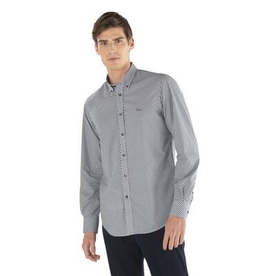Harmont & Blaine - Poplin shirt with micro pattern