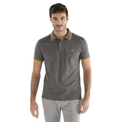 Harmont & Blaine - Short-sleeved polo shirt with stripes