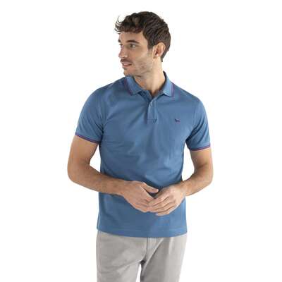 Harmont & Blaine - Short-sleeved polo shirt with stripes