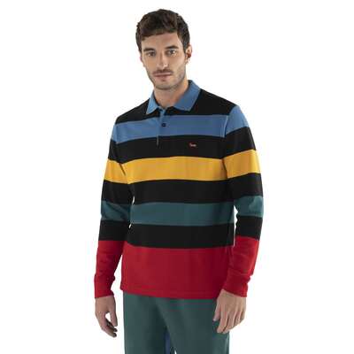 Harmont & Blaine - Rugby-style striped polo shirt
