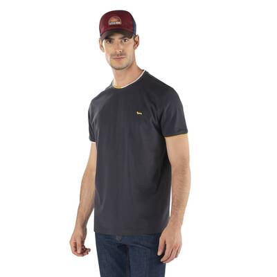 Harmont & Blaine - T-shirt with contrasting hems
