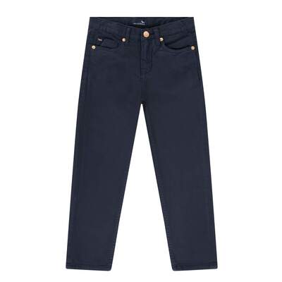 Harmont & Blaine - 5-pocket gabardine trousers with pocket embroidery