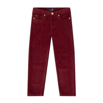Harmont & Blaine - Baby cord trousers with 5 pockets and pocket embroidery