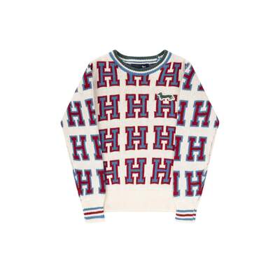 Harmont & Blaine - Crew-neck sweater with inlaid letters