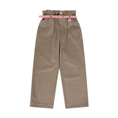 Harmont & Blaine - Stretch fabric palazzo trousers with houndstooth pattern