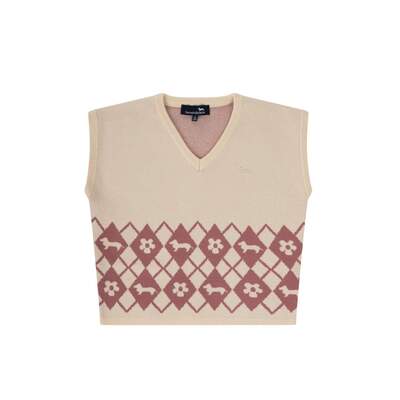 Harmont & Blaine - Knit vest with jacquard detail