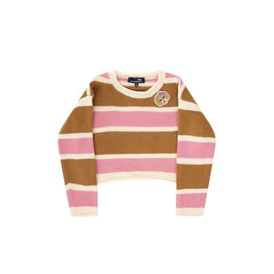 Harmont & Blaine - Block-striped cropped sweater