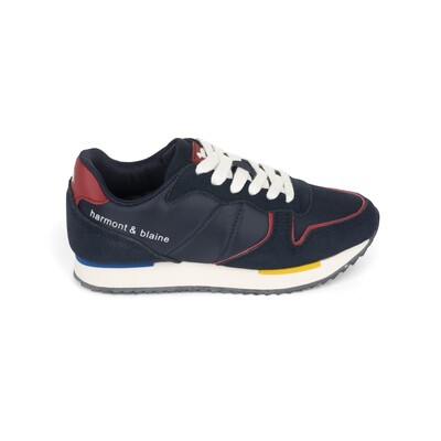 Harmont & Blaine - Leather running shoes with multicoloured details