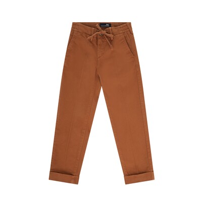 Harmont & Blaine - Gabardine trousers with slanted pockets and waist drawstring